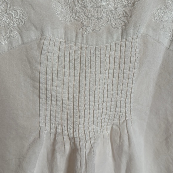 Victoria's Secret White Crochet Lace 3/4 Sleeve Airy 100% Cotton Tunic Size XL - Picture 5 of 8